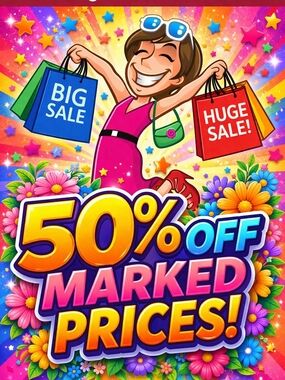 🚨 EVERYTHING MUST GO 🚨 50% OFF MARKED PRICES! QUICK SALE ⏳